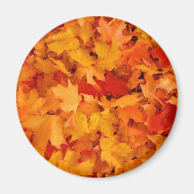 Feuille d'automne aimant