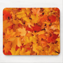 Feuille d'automne tapis de souris
