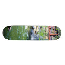 Feuille de rivières de courants de ponts planches à roulettes customisées