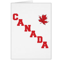 Feuille d'érable Canada Cartes De Vœux