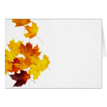 Feuille d'érable cartes de vœux