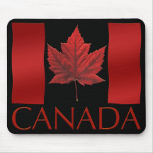 Feuille d'érable de Mousepad Canada de drapeau du  Tapis De Souris