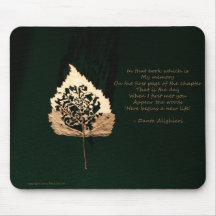 Feuille d'or tapis de souris