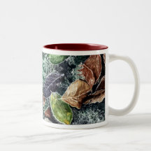 Feuille givré tasses à café