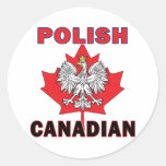 Feuille polonaise d'Eagle de Canadien Adhésif