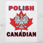 Feuille polonaise d'Eagle de Canadien Prospectus Customisé