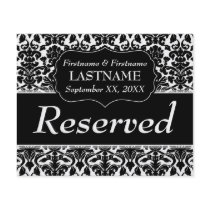Feuille réservée de nombre de Tableau de mariage prospectus