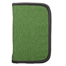 Feuille vert agendas folio