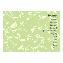 Feuille vert - potelé cartes de visite professionnelles