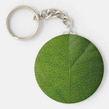 Feuille verte porte-clé