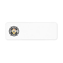 FF Flaming Skull Return Address Label