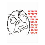 FFFFFFFUUUUUU - Rage! Postcard