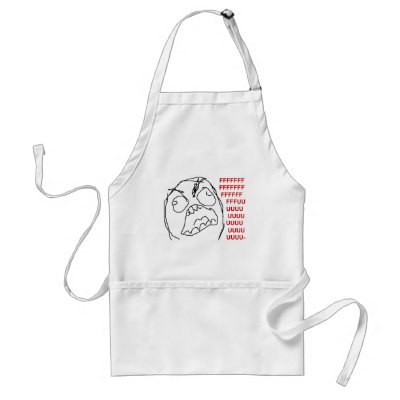 FFFFUUUUU APRON by MemeRegime