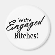Fiançailles de mariage magnets