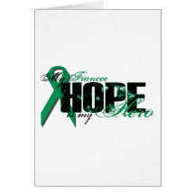 Fiancee My Hero - Kidney Cancer Hope Greeting Card