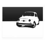 Fiat 500, 1959 - Black on light Post Cards