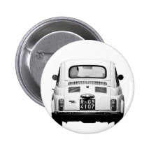 Fiat 500 in Rome, Italy. Button