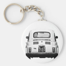 Fiat 500 in Rome, Italy. Key Chains