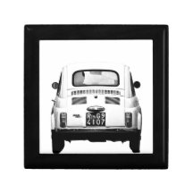Fiat 500 in Rome, Italy. Trinket Box