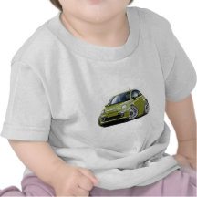 Fiat 500 Olive Car Tee Shirt