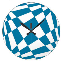 Fibonacci Square Clock - Dark Cyan