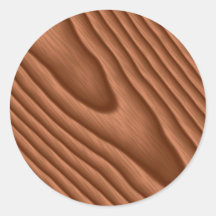 Fibre de bois de Brown texturisée Adhésifs Ronds
