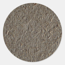 Fibre mache round stickers