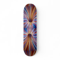 Fibre optic streak tunnel skateboard decks