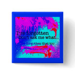 Fibro Fog blue button/badge/pin