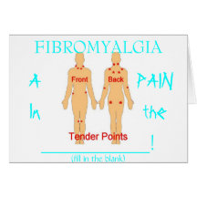 Fibro pain in the ? Blank Card