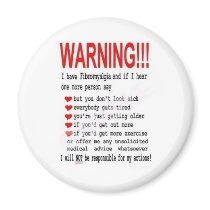 Fibro Rant Fridge Magnets