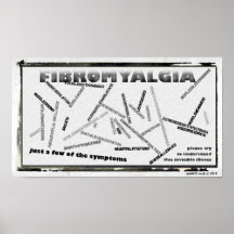 fibro symptoms poster