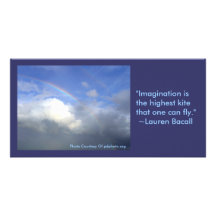 fibroLIFE Card: "Imagination is the highe... Photo Card Template