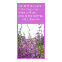 fibroLIFE Card: Live as if you were to die tomo... Photo Card Template