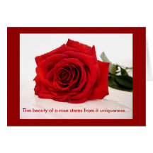 fibroLIFE Greeting Card The beauty of a rose ...