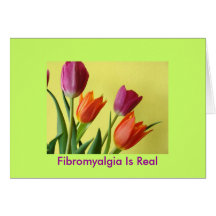 fibroLIFE Greeting Card Tulips blank