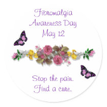Fibromalgia Awareness Day stickers