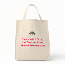 Fibromyalgia and what Dotty think! Canvas Bags