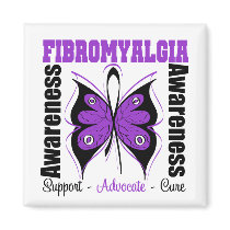 Fibromyalgia Awareness Butterfly Refrigerator Magnets