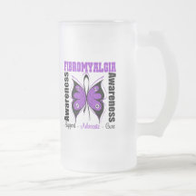 Fibromyalgia Awareness Butterfly Mugs