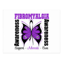 Fibromyalgia Awareness Butterfly Post Card
