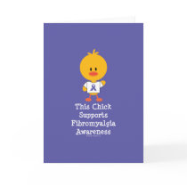 Fibromyalgia Awareness Chick Greeting Card