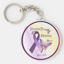 Fibromyalgia Awareness Day Keychain