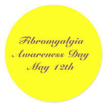 Fibromyalgia Awareness Day, May 12th-Stickers