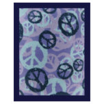 Fibromyalgia Awareness flyer-Peace Signs Design