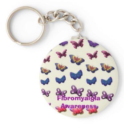 Fibromyalgia Awareness Key Chains by pammys