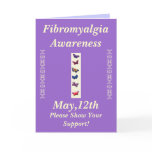 Fibromyalgia, Awareness, May,12th,... Greeting Card