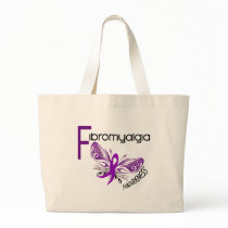 Fibromyalgia BUTTERFLY 3 Canvas Bags