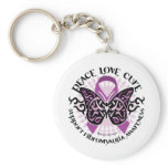 Fibromyalgia Butterfly Tribal Keychains