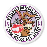 Fibromyalgia Can Kiss My Ass Refrigerator Magnets